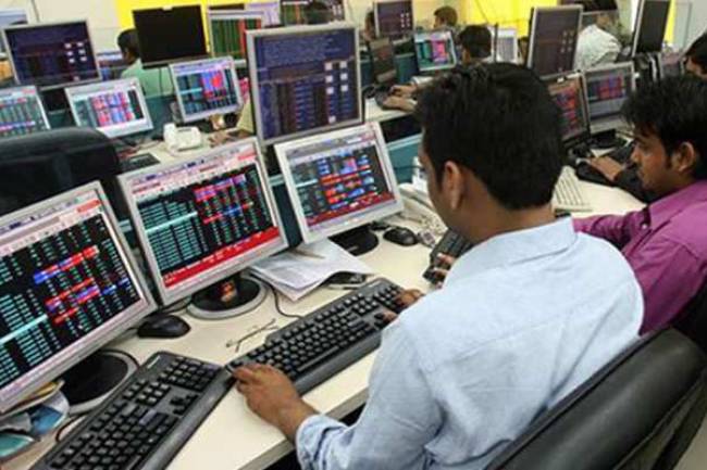Sensex gains 300 points, Nifty touches 12,200; IndusInd Bank loses 3%