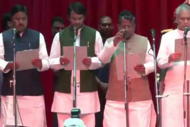 Bihar cabinet expansion: Nitish Kumar inducts 31 ministers including Lalu Yadav's elder son Tej Pratap