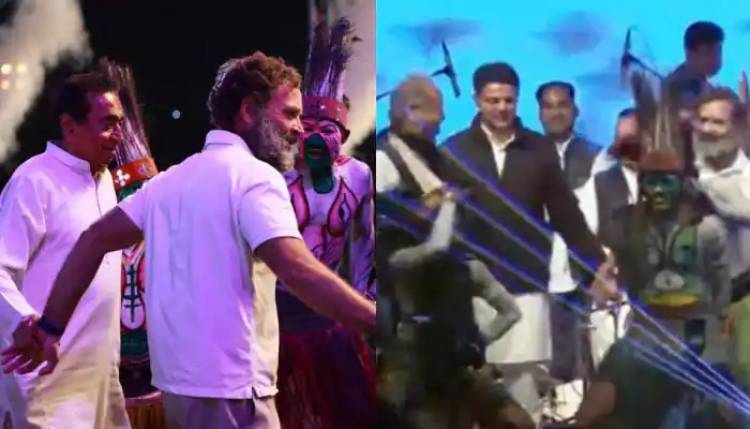 Rahul Gandhi, Ashok Gehlot, Sachin Pilot dance together as Bharat Jodo Yatra enters Rajasthan - WATCH